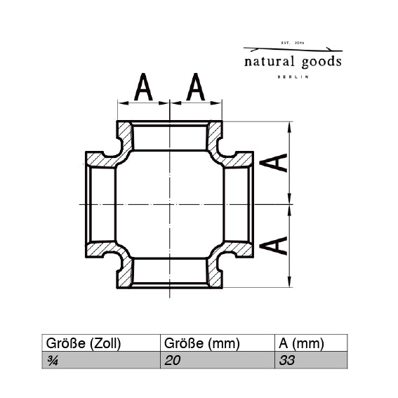 Pipe ACCESSORIES ¾ inch