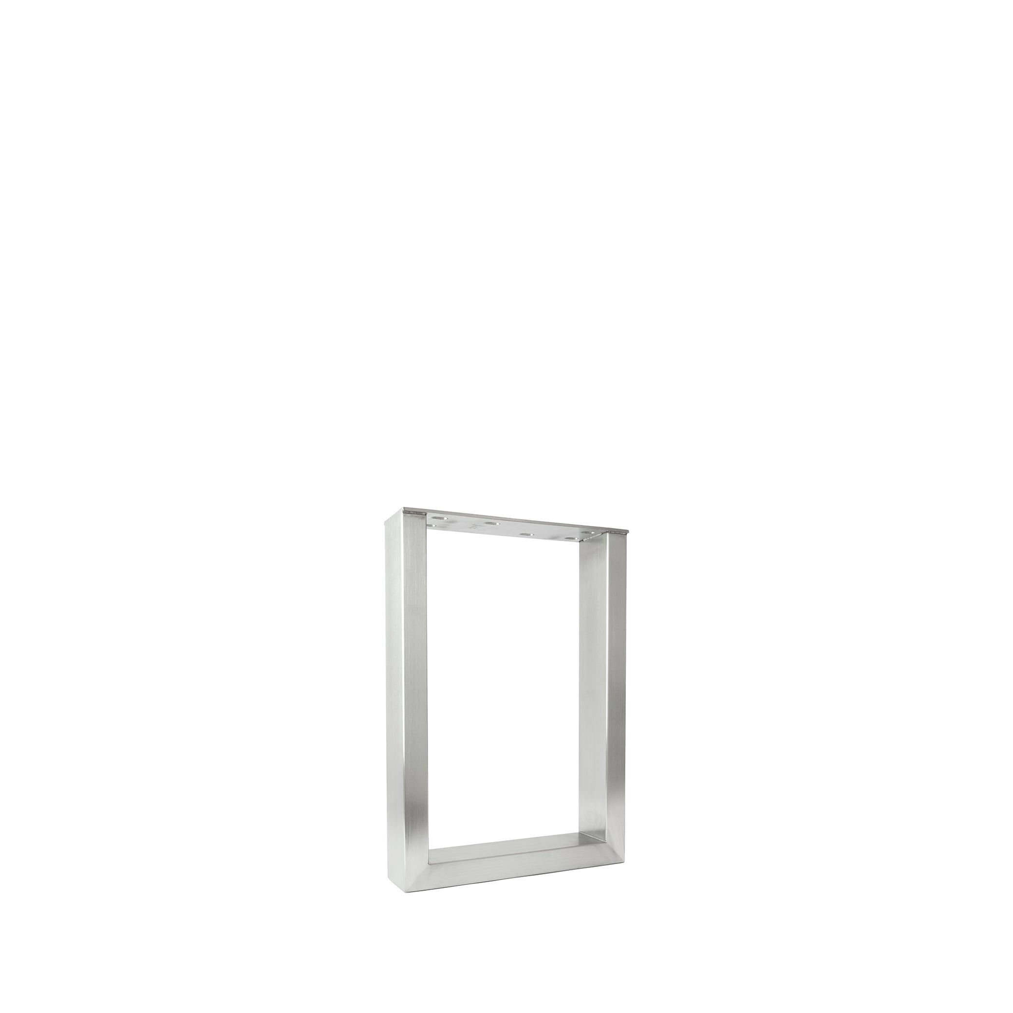 Set of 2 furniture runners RECHTECK - stainless steel