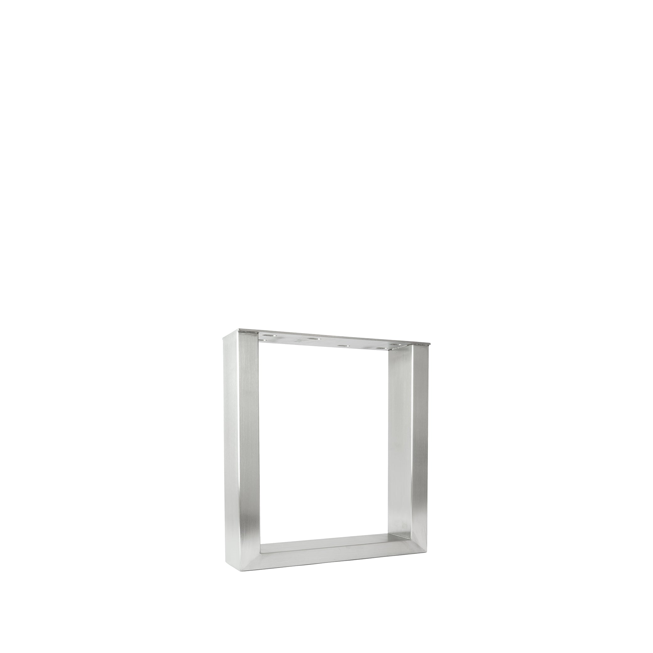 Set of 2 furniture runners RECHTECK - stainless steel