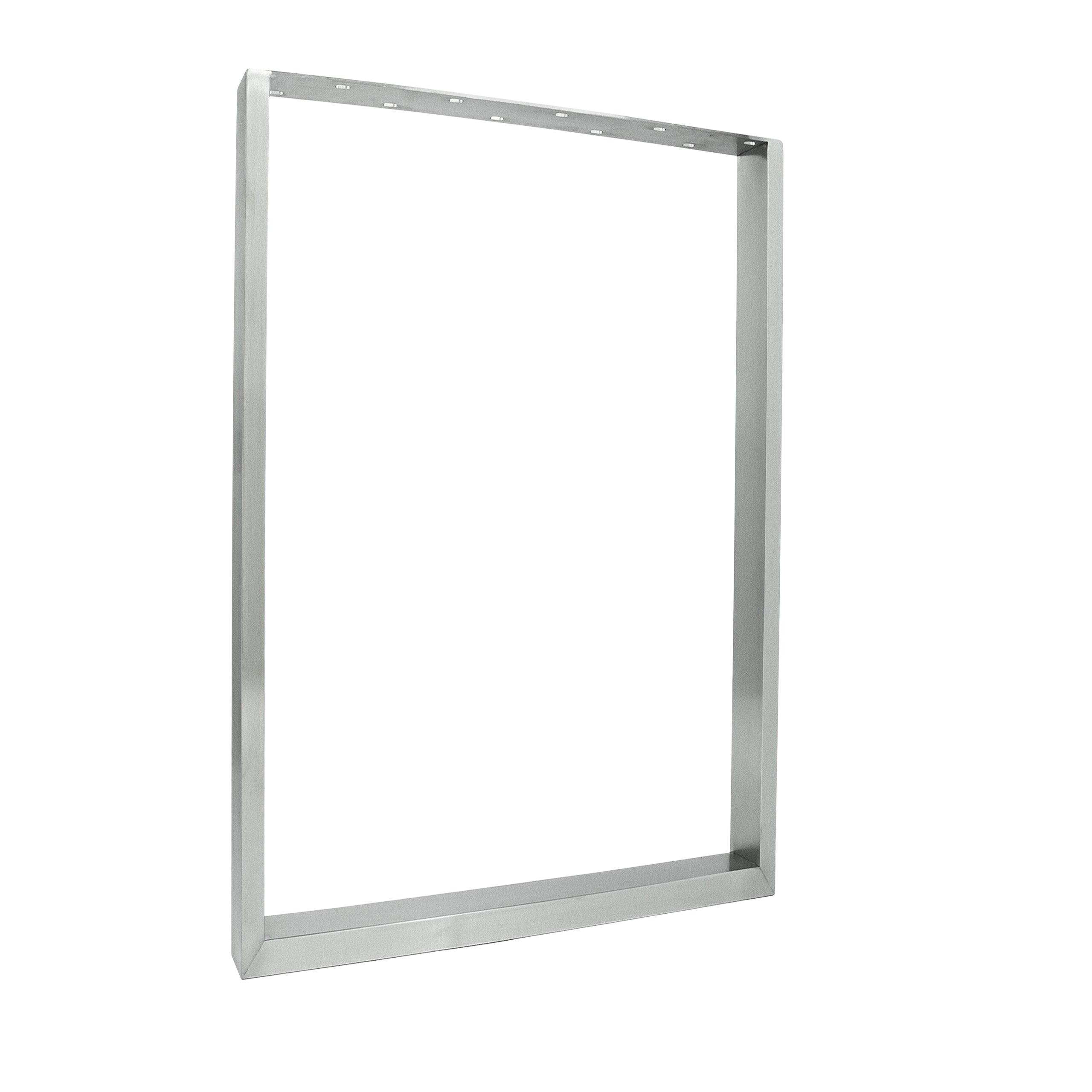 Set of 2 furniture runners RECHTECK - stainless steel