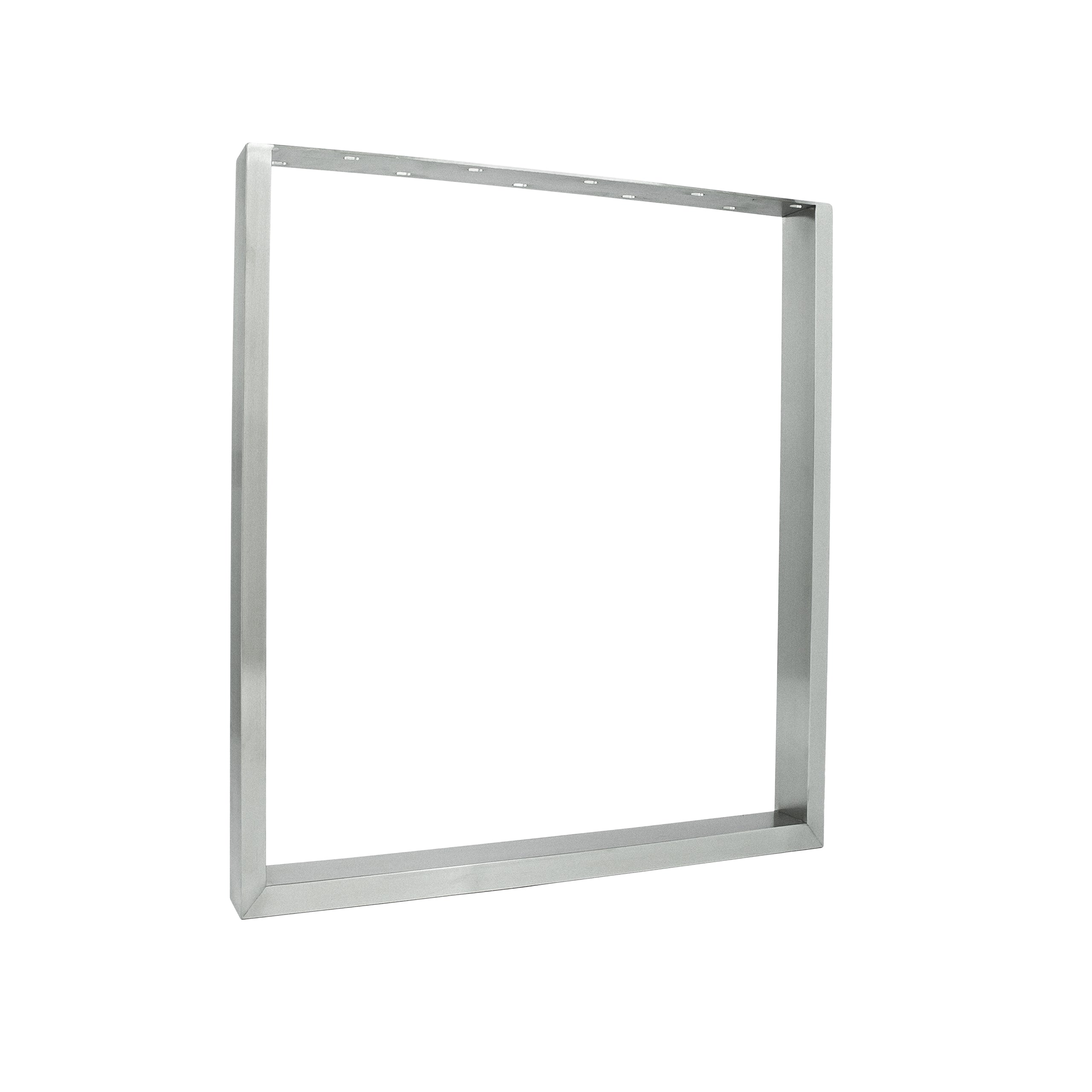 Set of 2 furniture runners RECHTECK - stainless steel