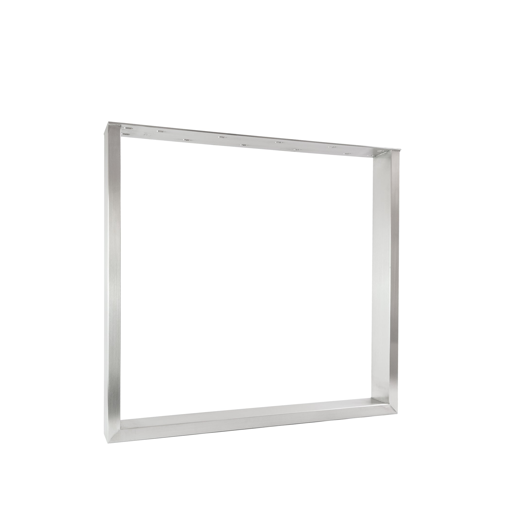 Set of 2 furniture runners RECHTECK - stainless steel