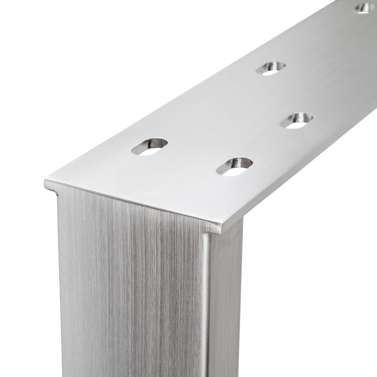 Juego de 2 correderas para muebles RECHTECK - acero inoxidable