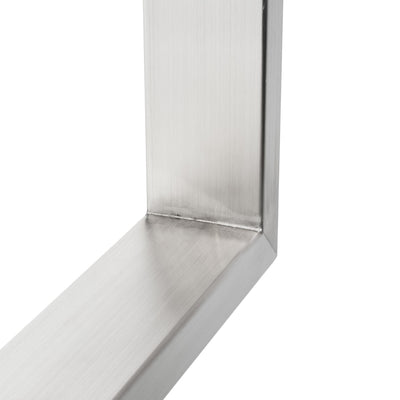 Juego de 2 correderas para muebles RECHTECK - acero inoxidable