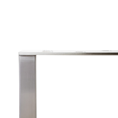Juego de 2 correderas para muebles RECHTECK - acero inoxidable