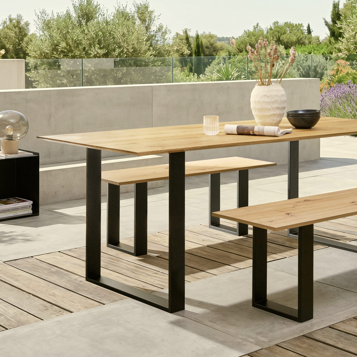 Set of 2 furniture runners RECHTECK