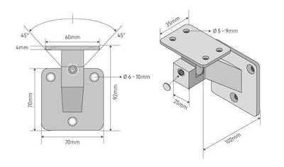 Handrail holder FLEX