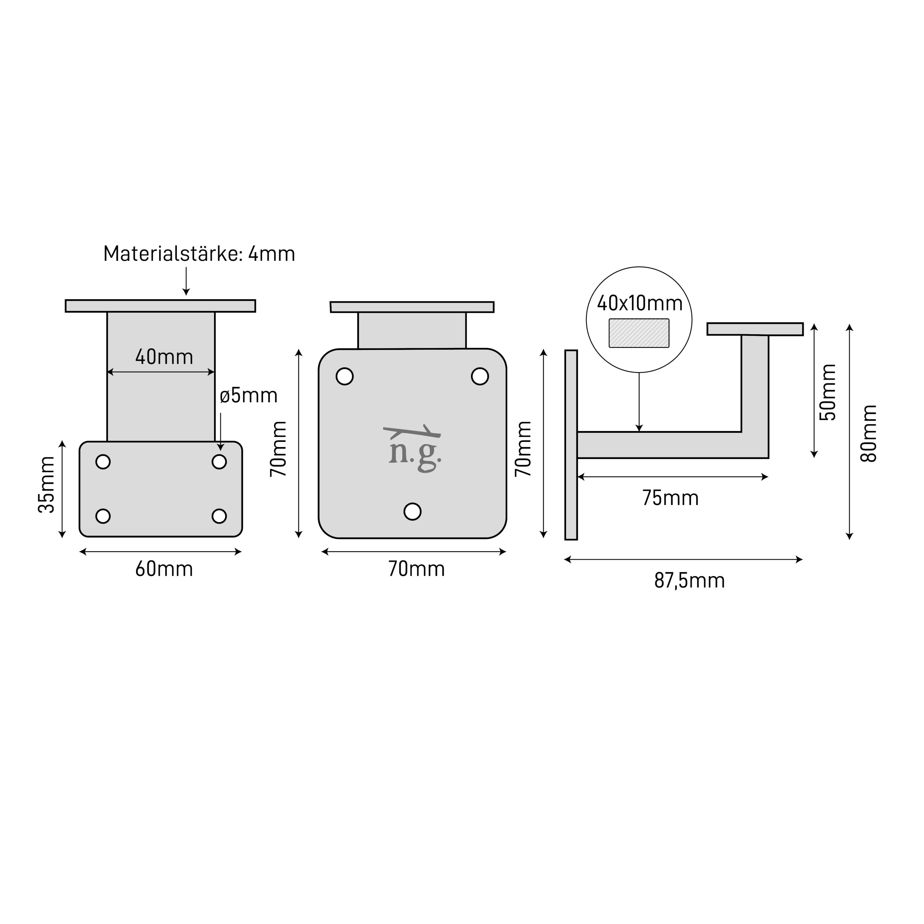 Les dimensions