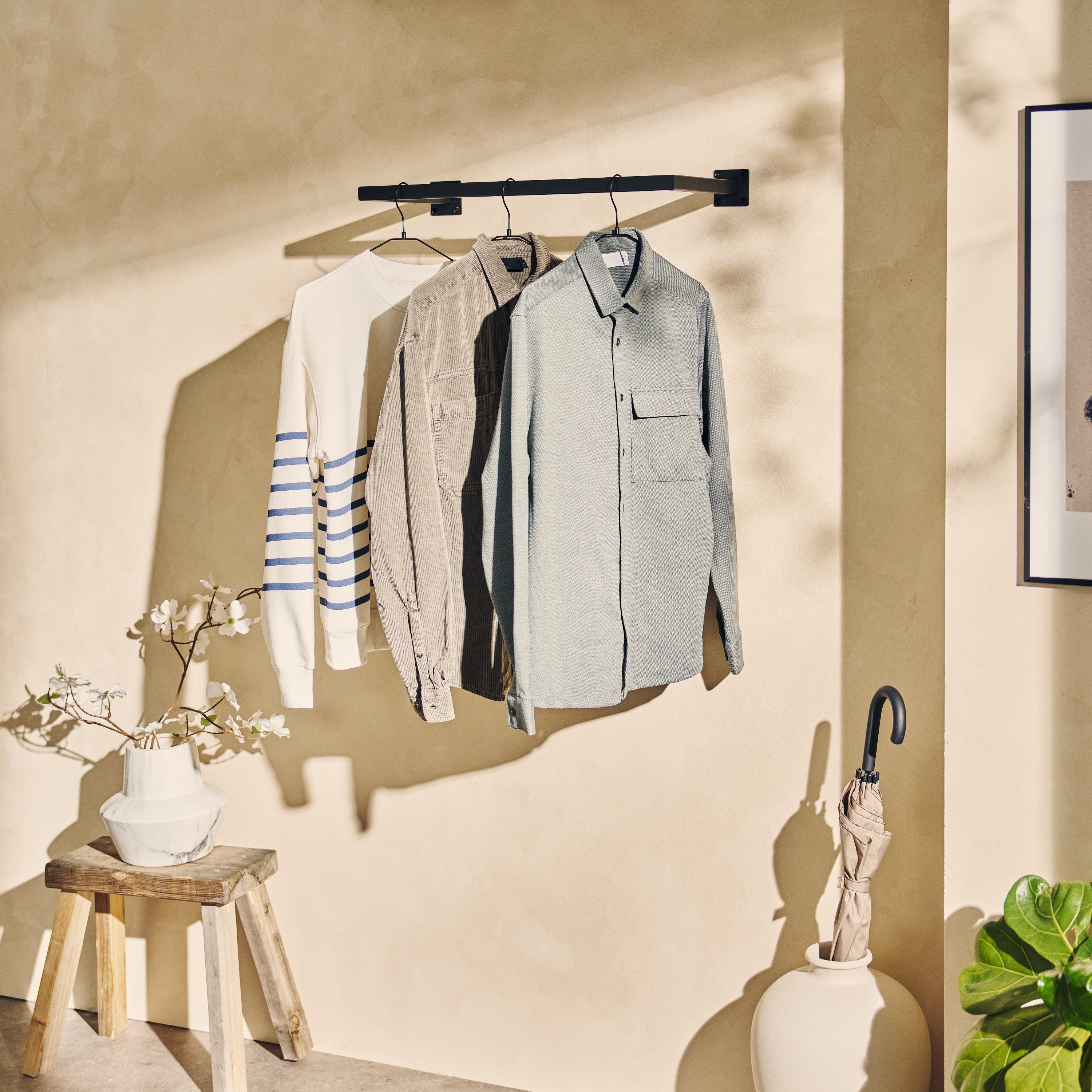Clothes rail RECHTECK Wall