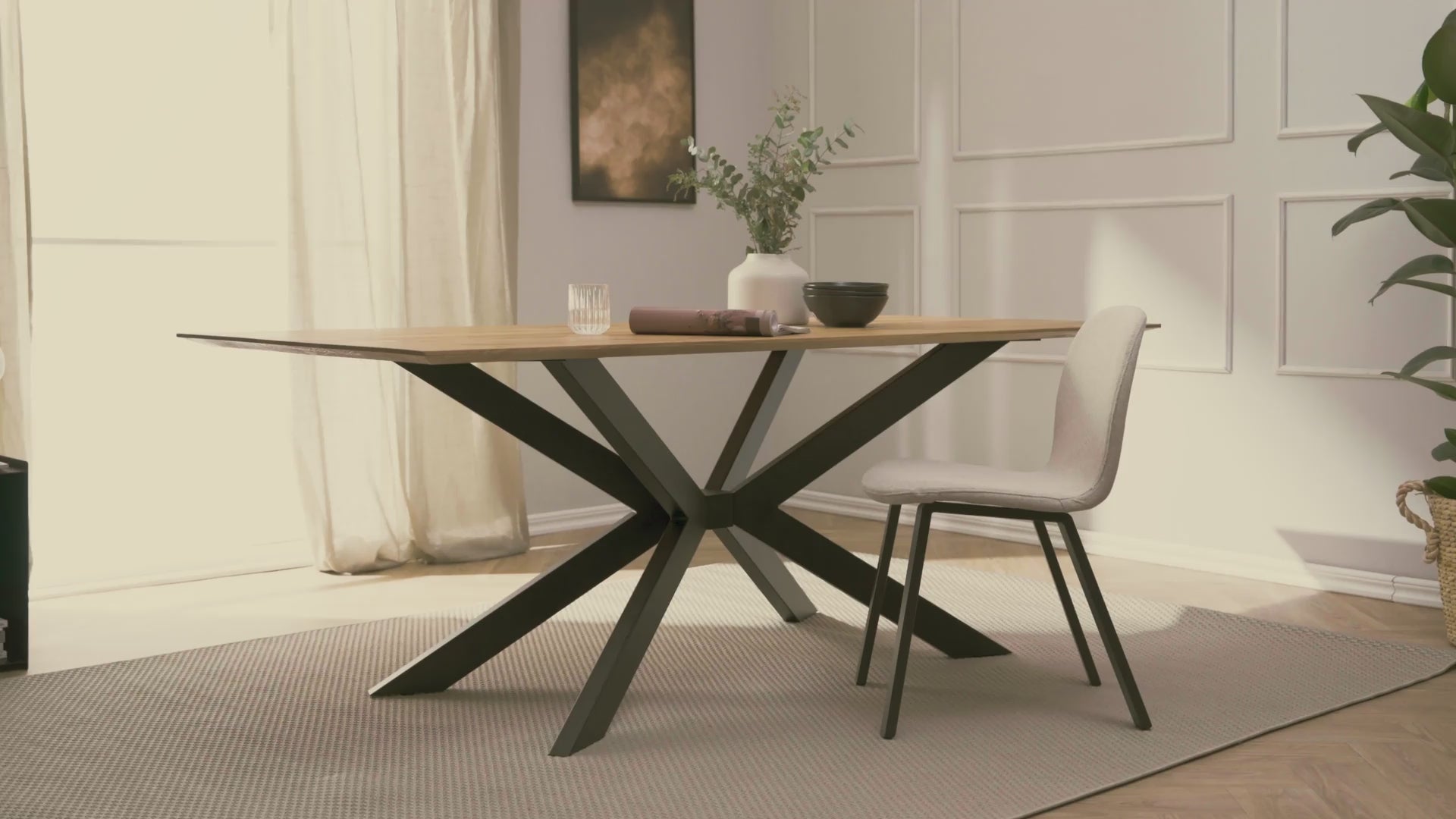 Load video: Table frame KREUZ