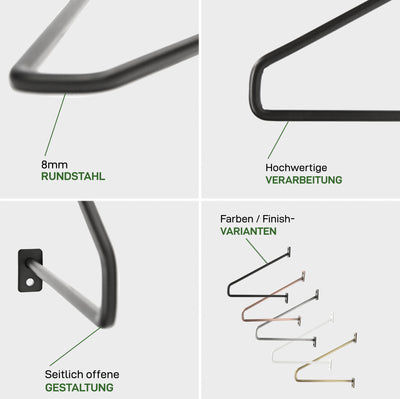 Set of 2 shelf brackets PRENZLBERG