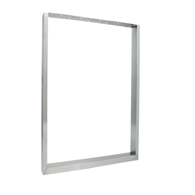 Set of 2 furniture runners RECHTECK - stainless steel