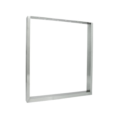 Set of 2 furniture runners RECHTECK - stainless steel