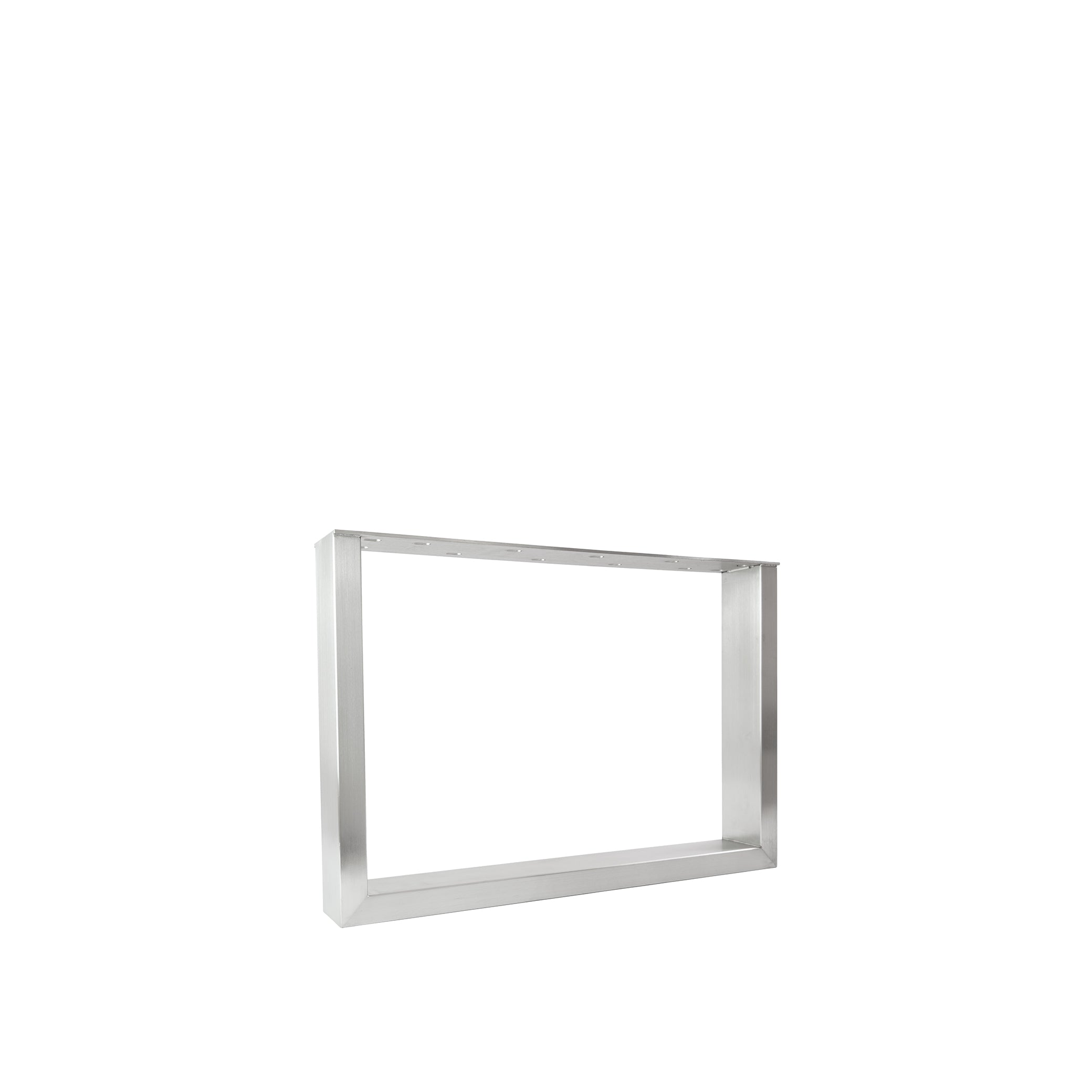 Set of 2 furniture runners RECHTECK - stainless steel