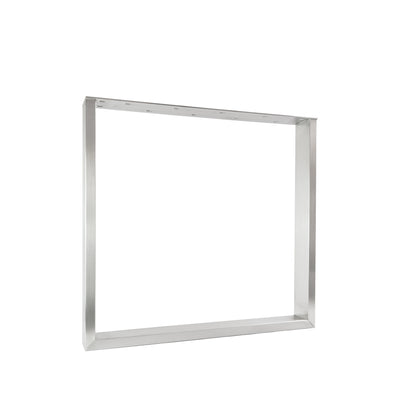 Set of 2 furniture runners RECHTECK - stainless steel