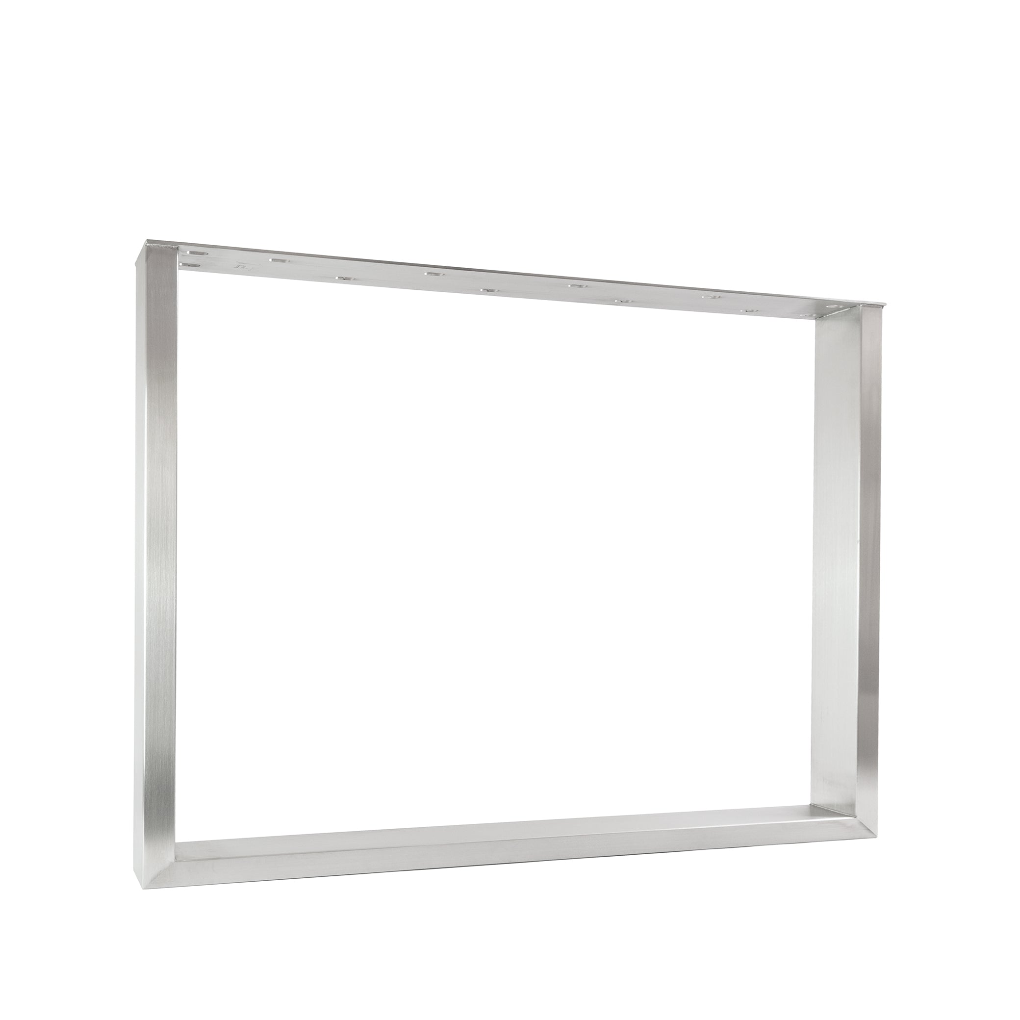 Set of 2 furniture runners RECHTECK - stainless steel
