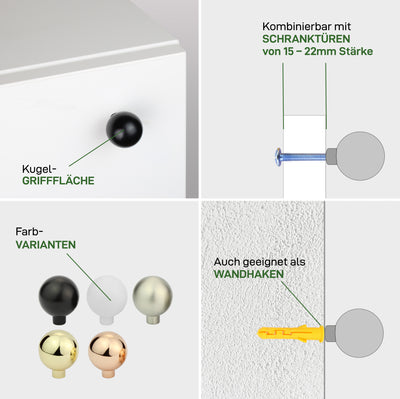 Furniture handle BALL