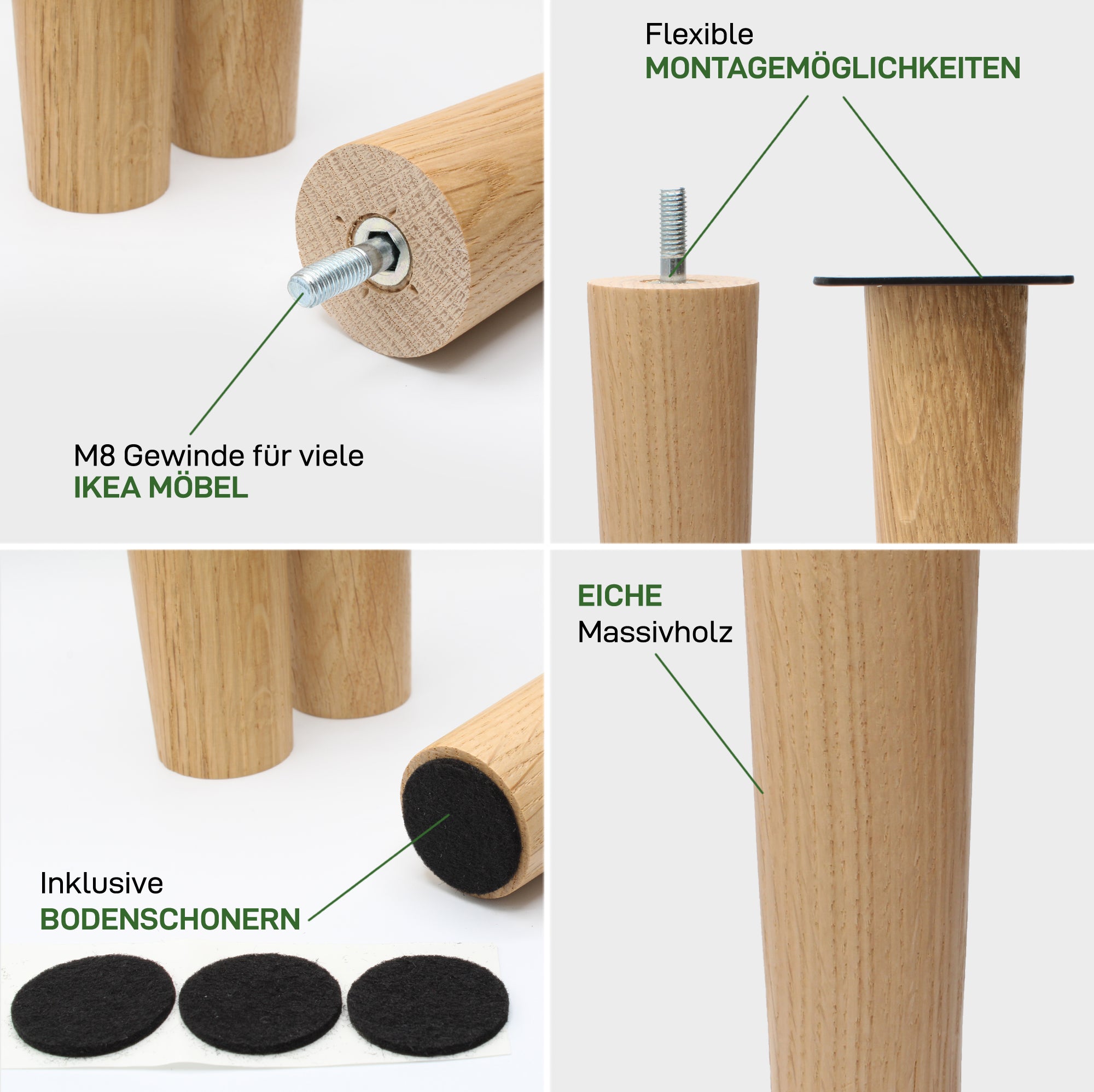 Set of 4 FUSION Legs