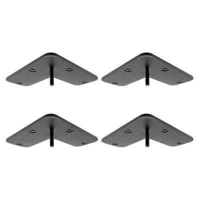 Sæt med 4 CONICAL monteringsplader