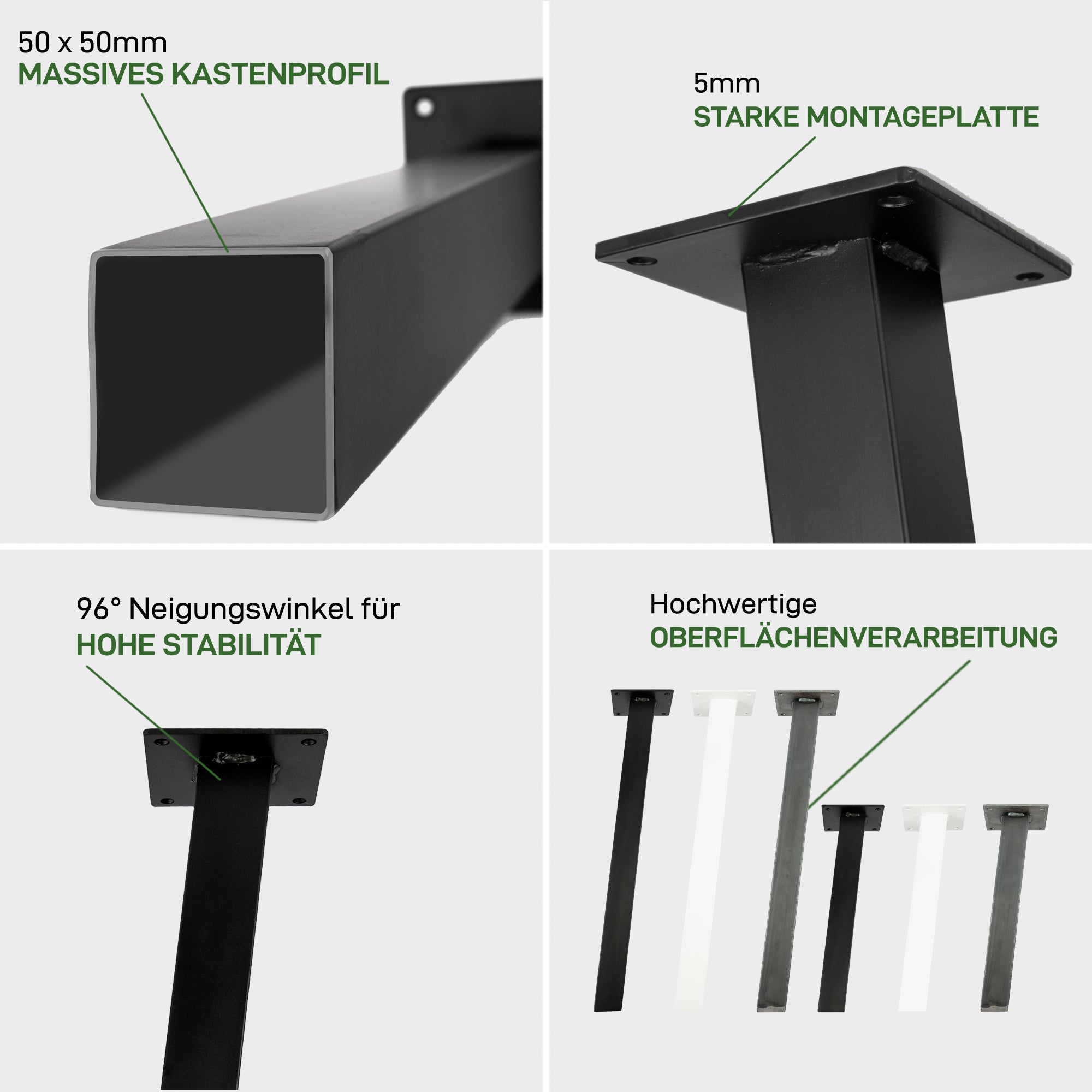 4 Set standaardpoten