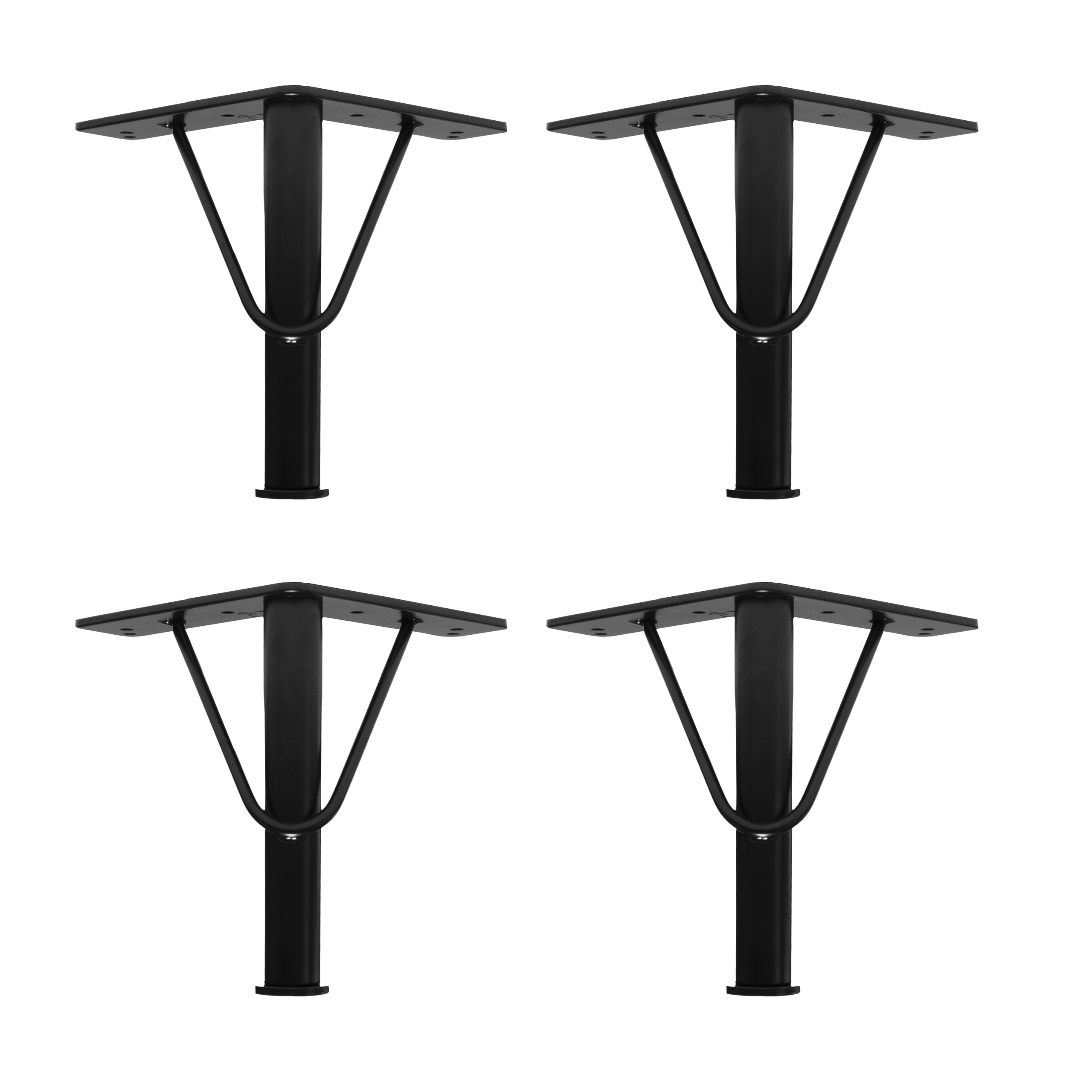 Set of 4 furniture feet V-PIPE