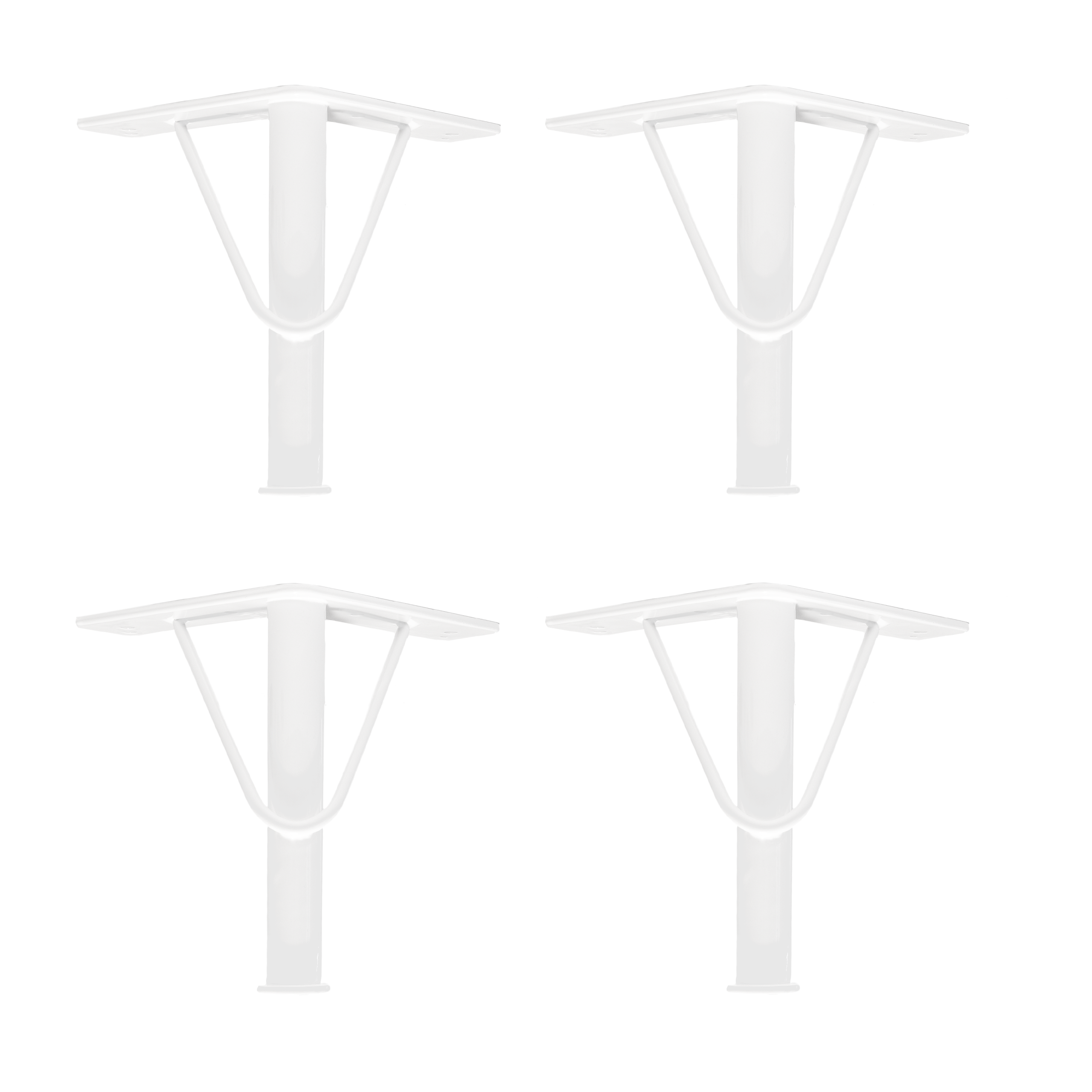 Set of 4 furniture feet V-PIPE